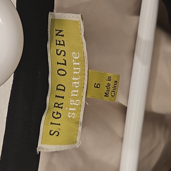 Sigrid Olsen Signiture Women's Jacket Size 6,  Colors Tan, Black, Salmon, White - Picture 2 of 6